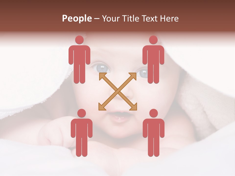 Joyful Infant Laughing PowerPoint Template