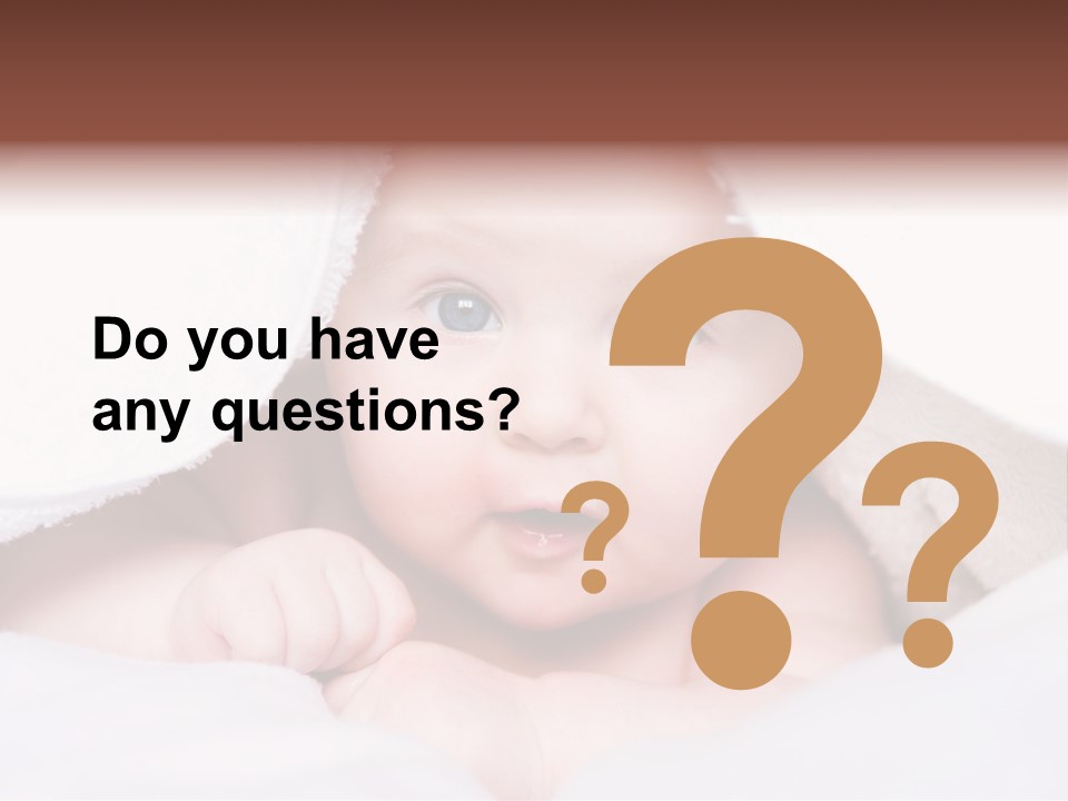 Joyful Infant Laughing PowerPoint Template