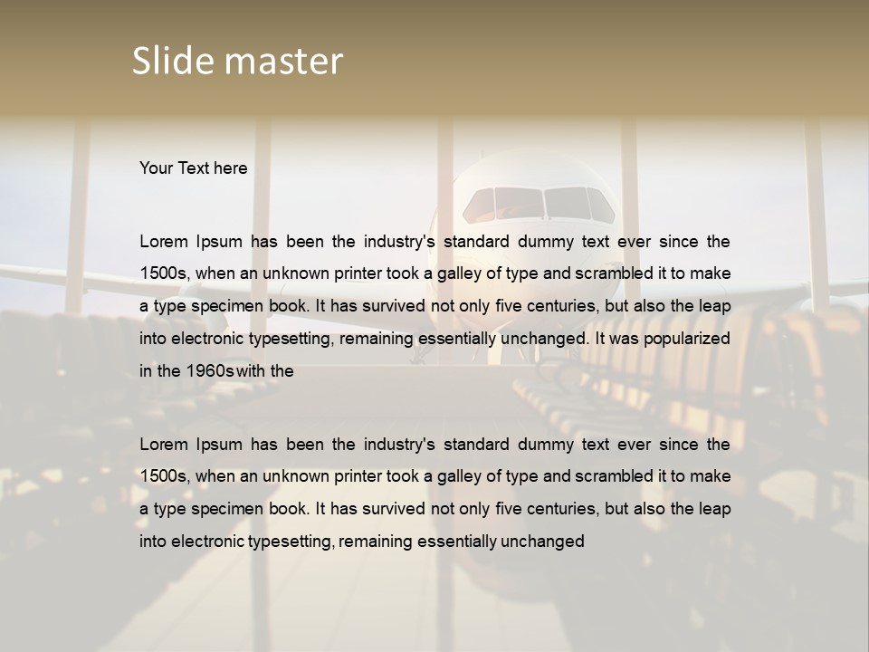 Bag Holiday Window PowerPoint Template