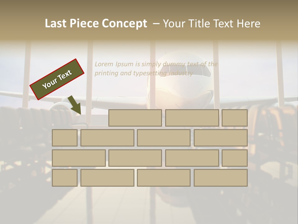 Bag Holiday Window PowerPoint Template