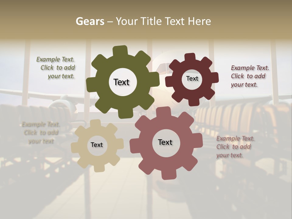 Bag Holiday Window PowerPoint Template