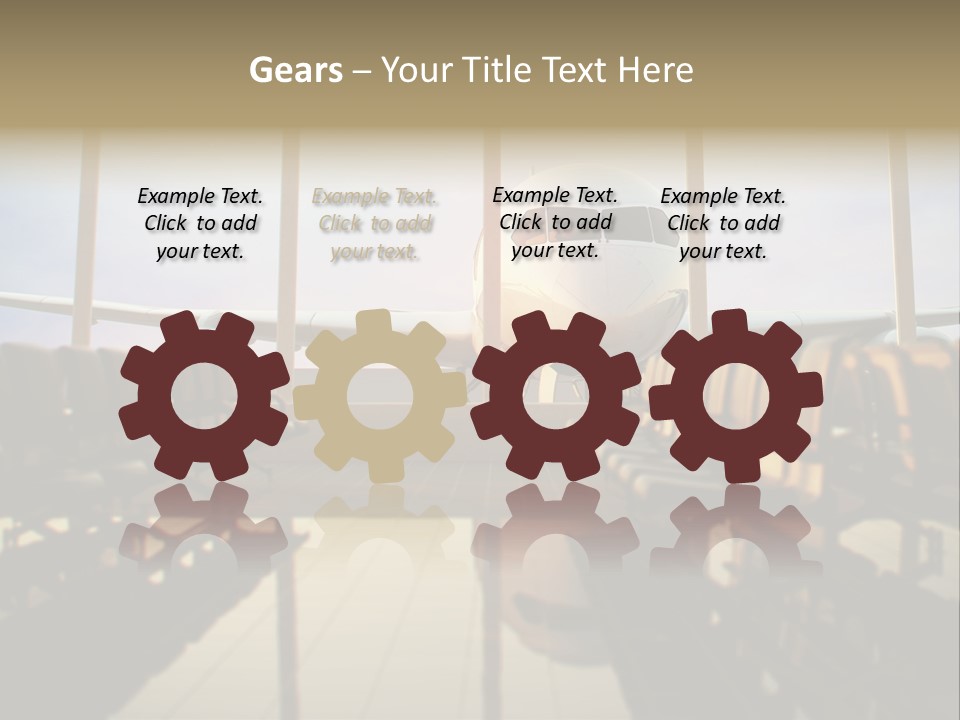 Bag Holiday Window PowerPoint Template