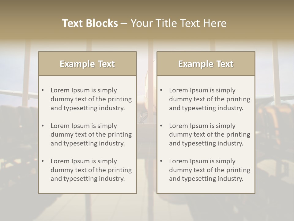 Bag Holiday Window PowerPoint Template