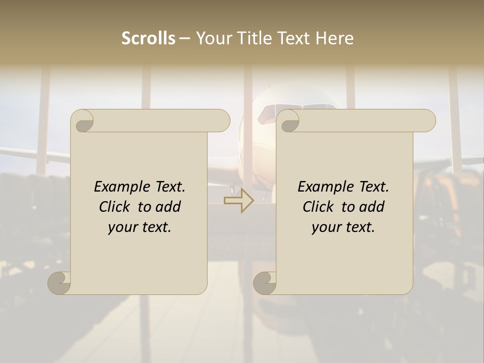 Bag Holiday Window PowerPoint Template