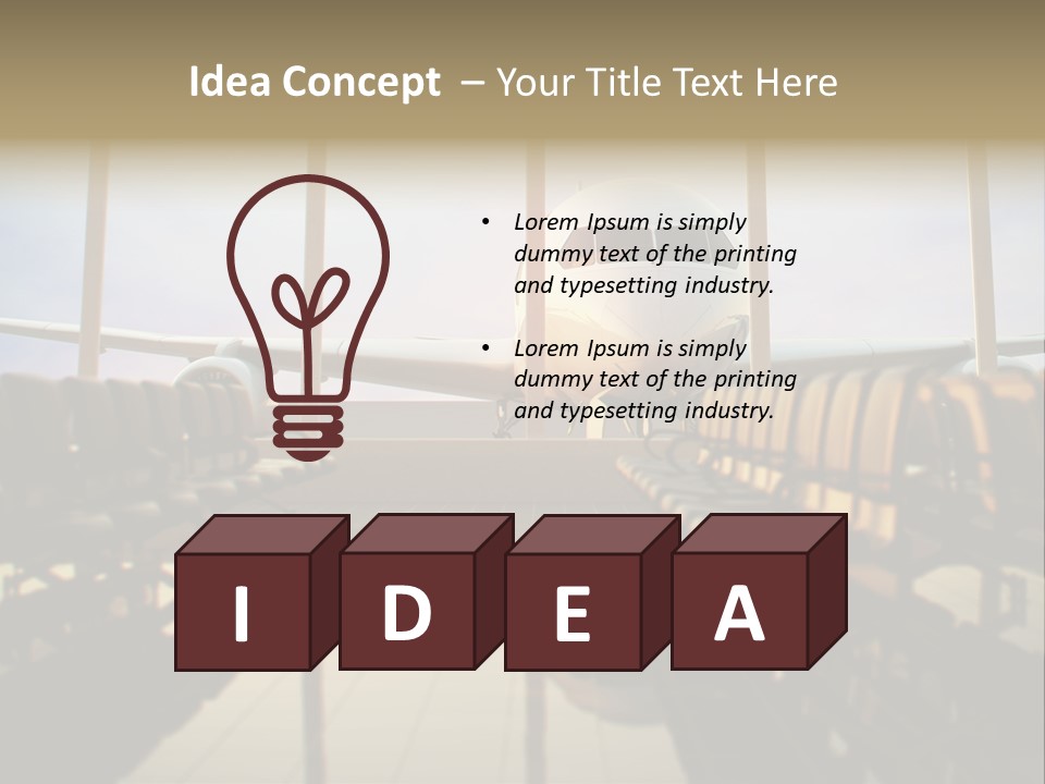 Bag Holiday Window PowerPoint Template