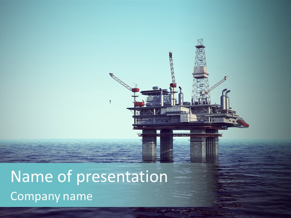 Well Oil Industry Oil PowerPoint Template