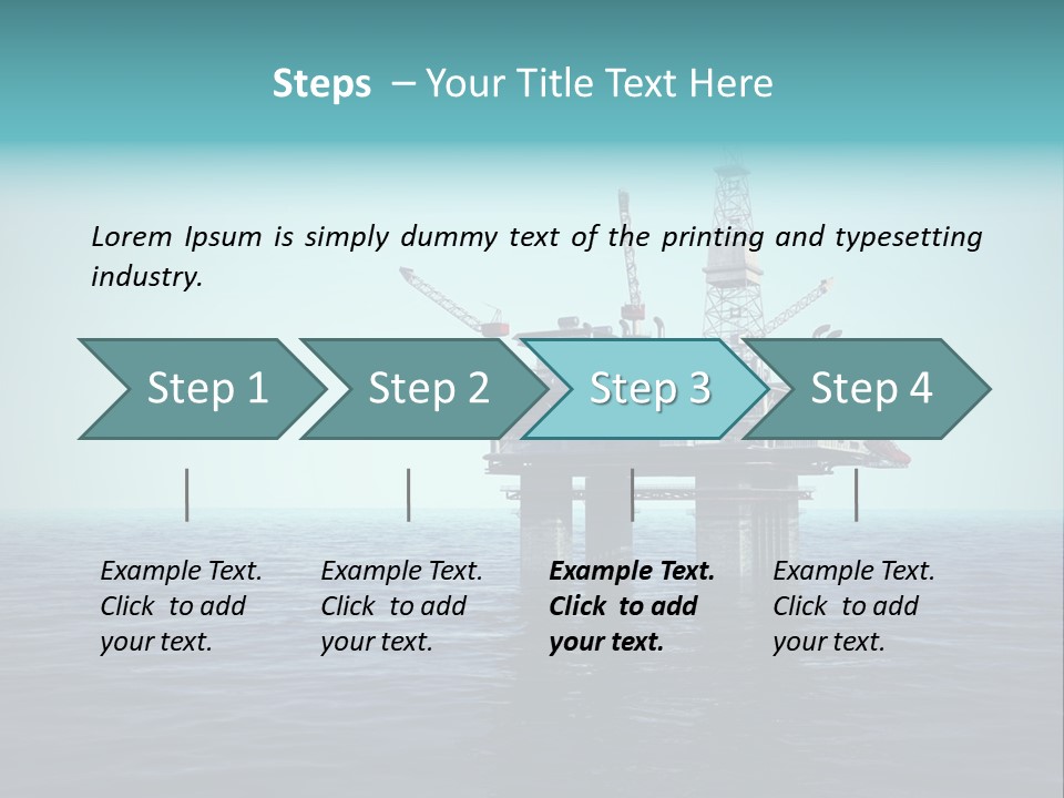 Well Oil Industry Oil PowerPoint Template