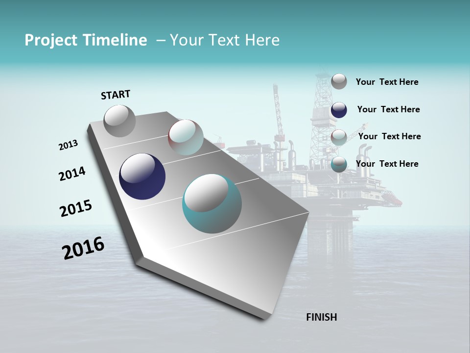 Well Oil Industry Oil PowerPoint Template