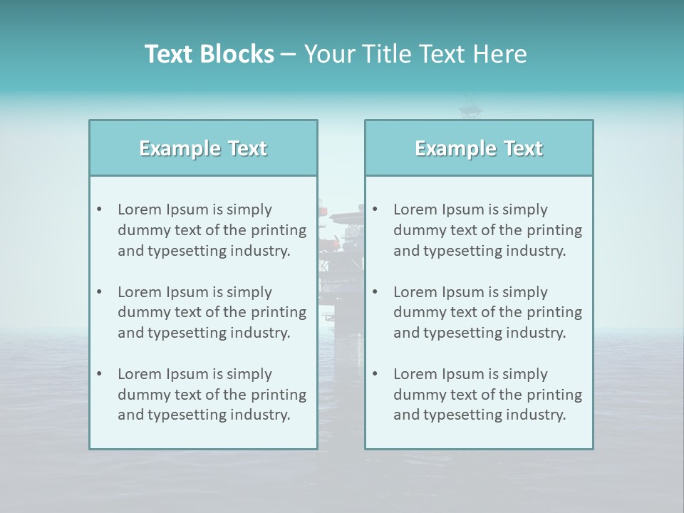 Well Oil Industry Oil PowerPoint Template