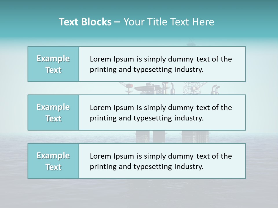Well Oil Industry Oil PowerPoint Template