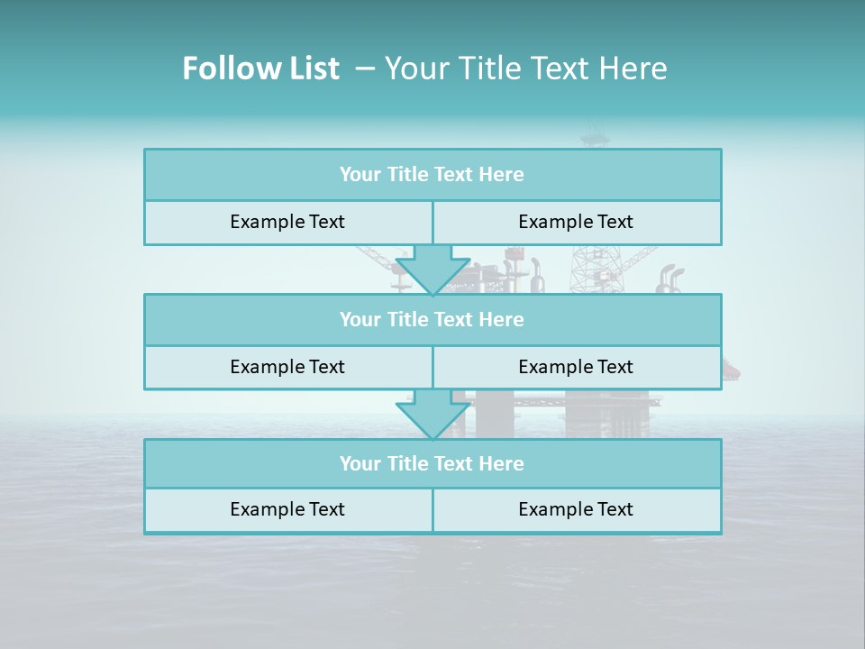 Well Oil Industry Oil PowerPoint Template