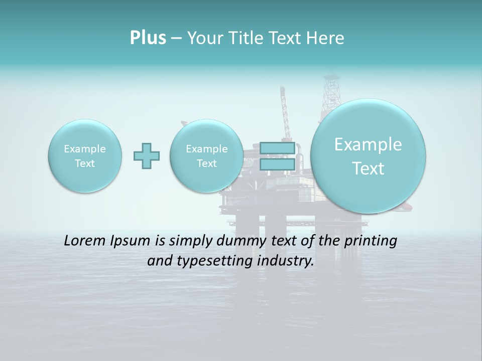 Well Oil Industry Oil PowerPoint Template