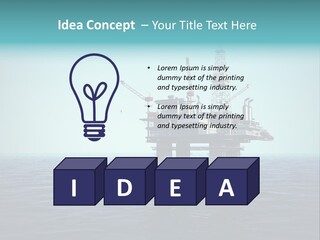 Well Oil Industry Oil PowerPoint Template
