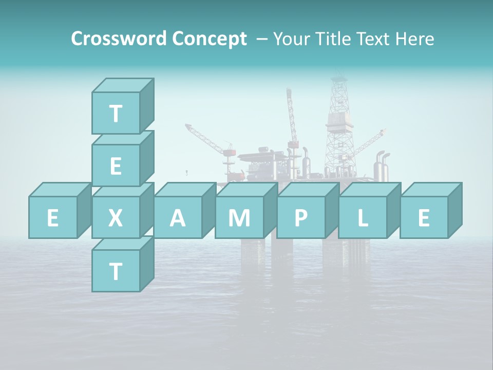 Well Oil Industry Oil PowerPoint Template