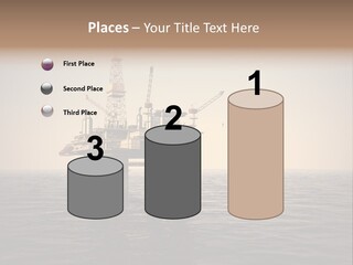 Production Oil Industry Tower PowerPoint Template
