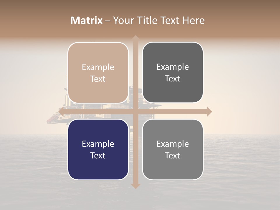 Production Oil Industry Tower PowerPoint Template