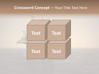 Production Oil Industry Tower PowerPoint Template