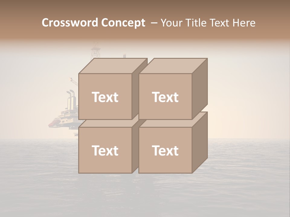 Production Oil Industry Tower PowerPoint Template