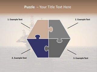 Production Oil Industry Tower PowerPoint Template