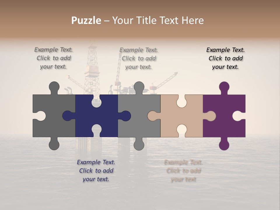 Production Oil Industry Tower PowerPoint Template