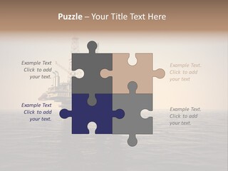 Production Oil Industry Tower PowerPoint Template