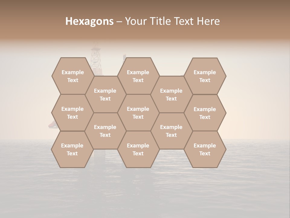 Production Oil Industry Tower PowerPoint Template