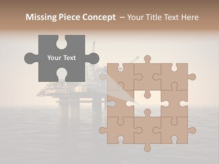 Production Oil Industry Tower PowerPoint Template