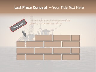 Production Oil Industry Tower PowerPoint Template