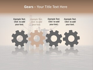 Production Oil Industry Tower PowerPoint Template