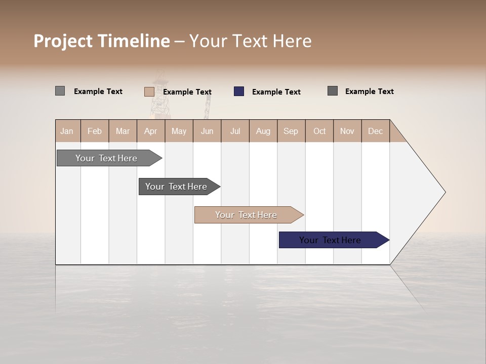 Production Oil Industry Tower PowerPoint Template