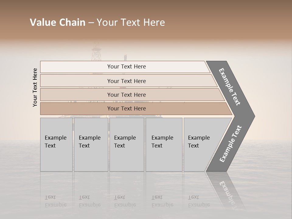 Production Oil Industry Tower PowerPoint Template