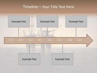 Production Oil Industry Tower PowerPoint Template
