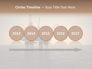 Production Oil Industry Tower PowerPoint Template