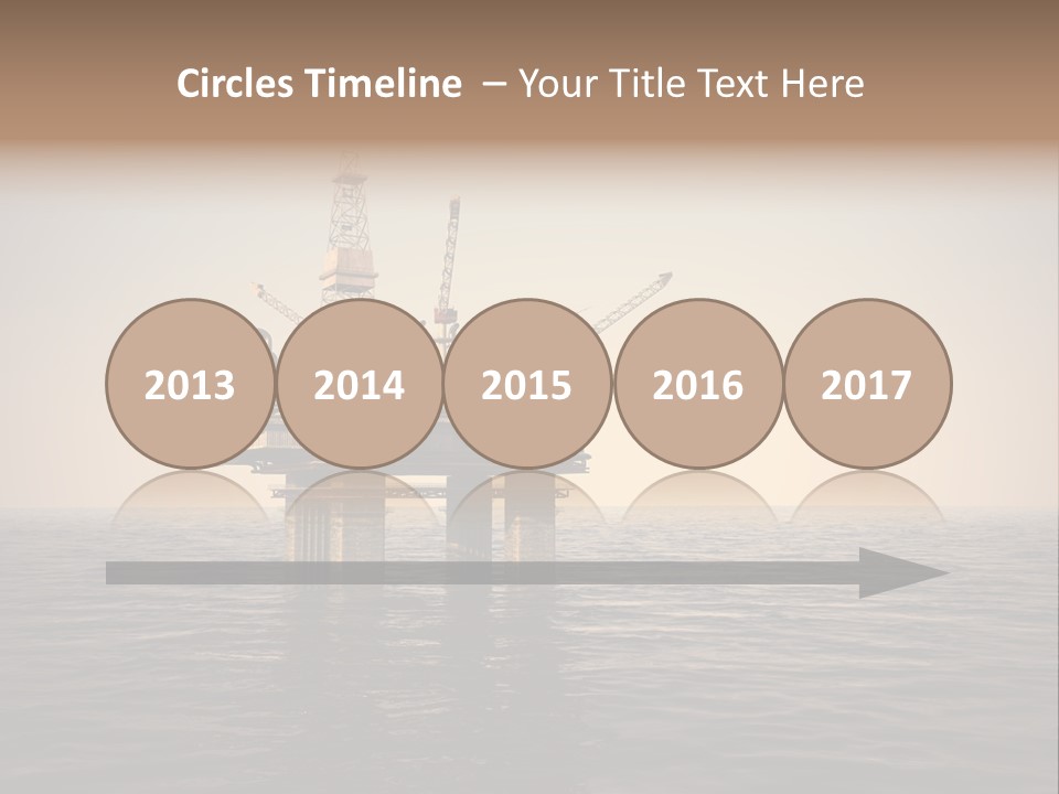 Production Oil Industry Tower PowerPoint Template