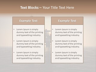 Production Oil Industry Tower PowerPoint Template