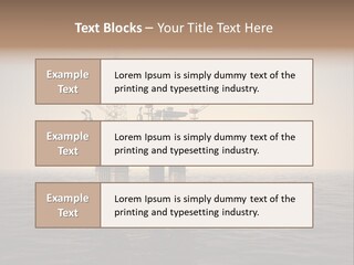 Production Oil Industry Tower PowerPoint Template