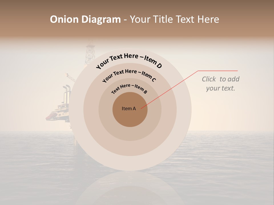 Production Oil Industry Tower PowerPoint Template