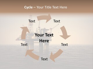 Production Oil Industry Tower PowerPoint Template