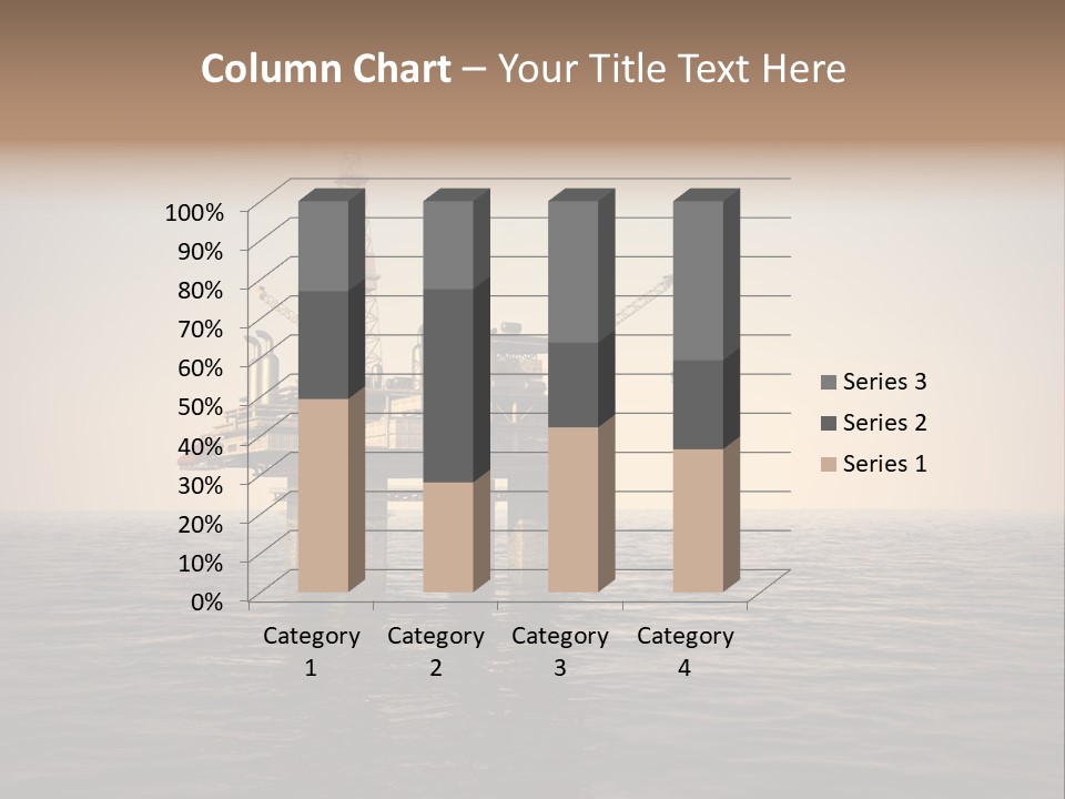 Production Oil Industry Tower PowerPoint Template