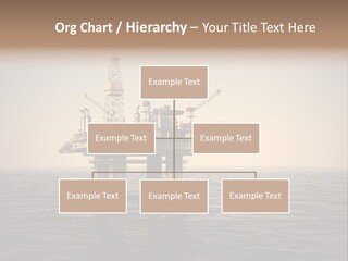 Production Oil Industry Tower PowerPoint Template
