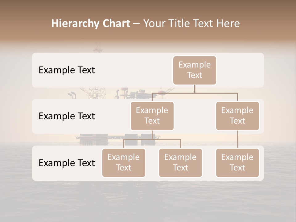 Production Oil Industry Tower PowerPoint Template
