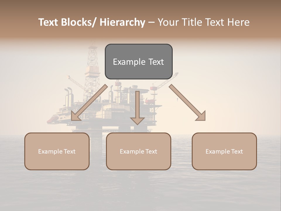 Production Oil Industry Tower PowerPoint Template