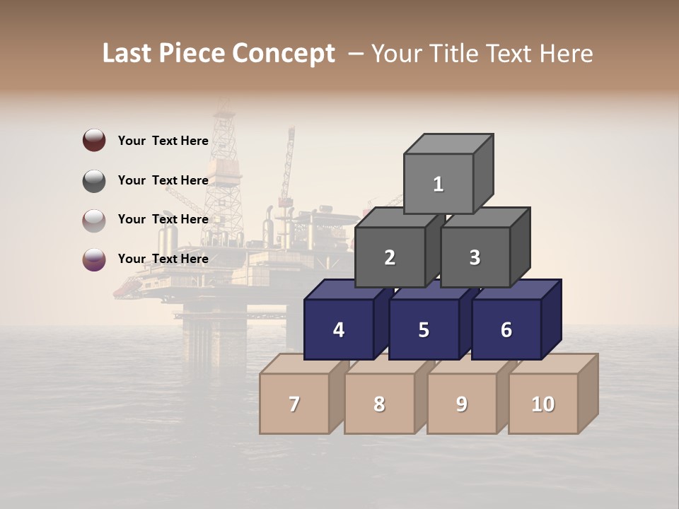 Production Oil Industry Tower PowerPoint Template