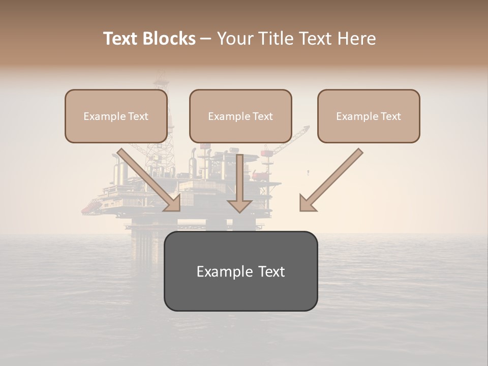 Production Oil Industry Tower PowerPoint Template