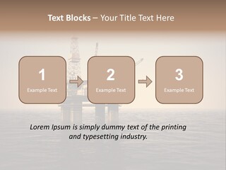 Production Oil Industry Tower PowerPoint Template