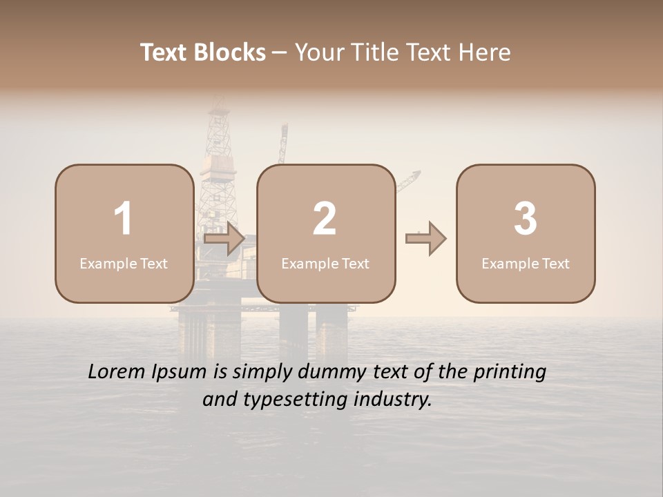 Production Oil Industry Tower PowerPoint Template