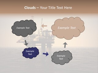 Production Oil Industry Tower PowerPoint Template