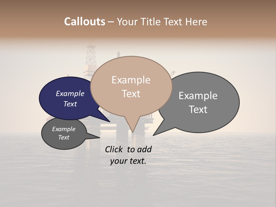 Production Oil Industry Tower PowerPoint Template