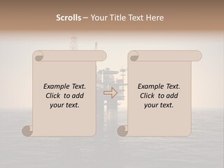 Production Oil Industry Tower PowerPoint Template