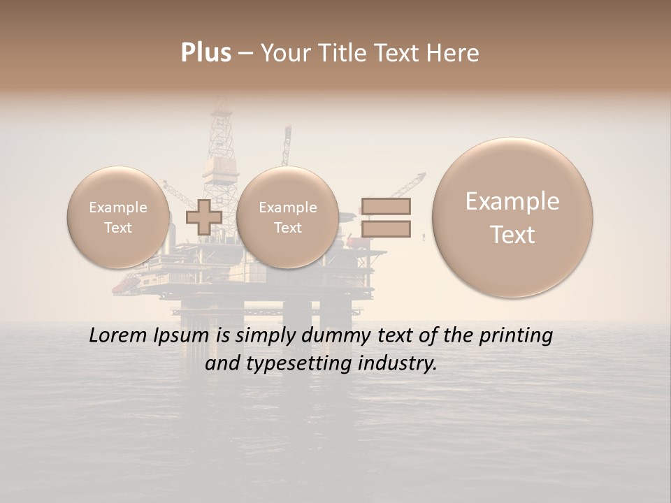 Production Oil Industry Tower PowerPoint Template